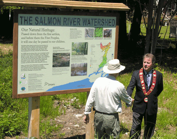 Sign Unveiling at Story Lake